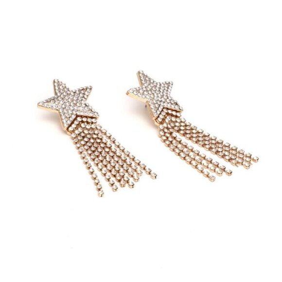 Baublebar CRYSTAL FRINGE DROP EARRINGS - Picture 5 of 6